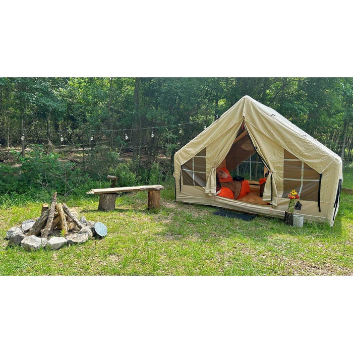 RBM Outdoors Panda Air 4-Person Premium Inflatable Medium Tent with Stove Jack