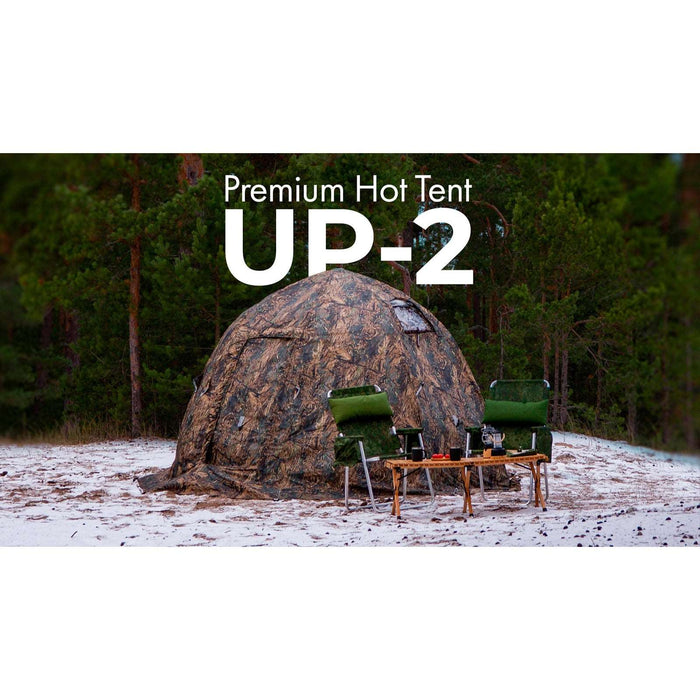 RBM Outdoors UP-2 All-Season 4-Person Tent with Stove Jack