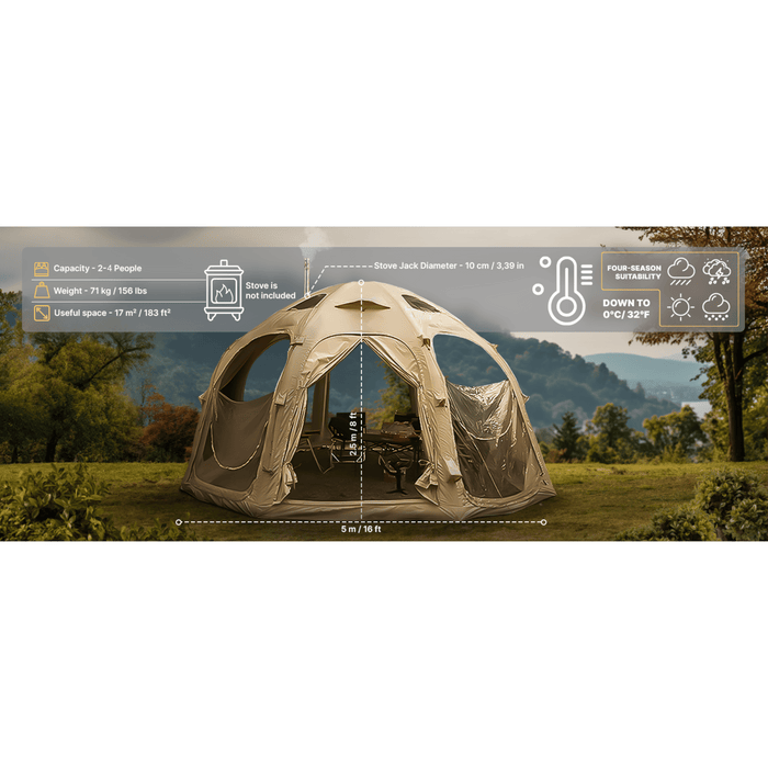 RBM Outdoors 4-Person Octopus Inflatable Tent