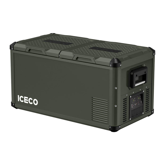 ICECO VL75ProD 79.2QT Olive 12V Heavy Duty Metal Fridge Freezer