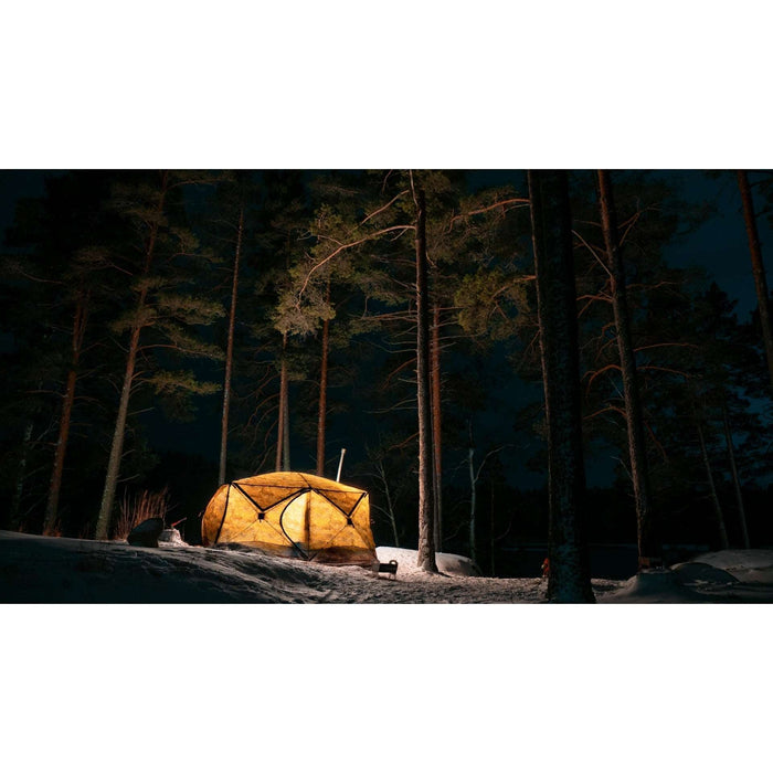 RBM Outdoors Hexagon All-Season 8-Person Premium Wall Tent with Stove Jack