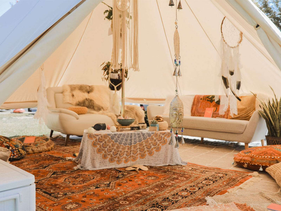 Luna Glamping 4m Canvas Bell Tent