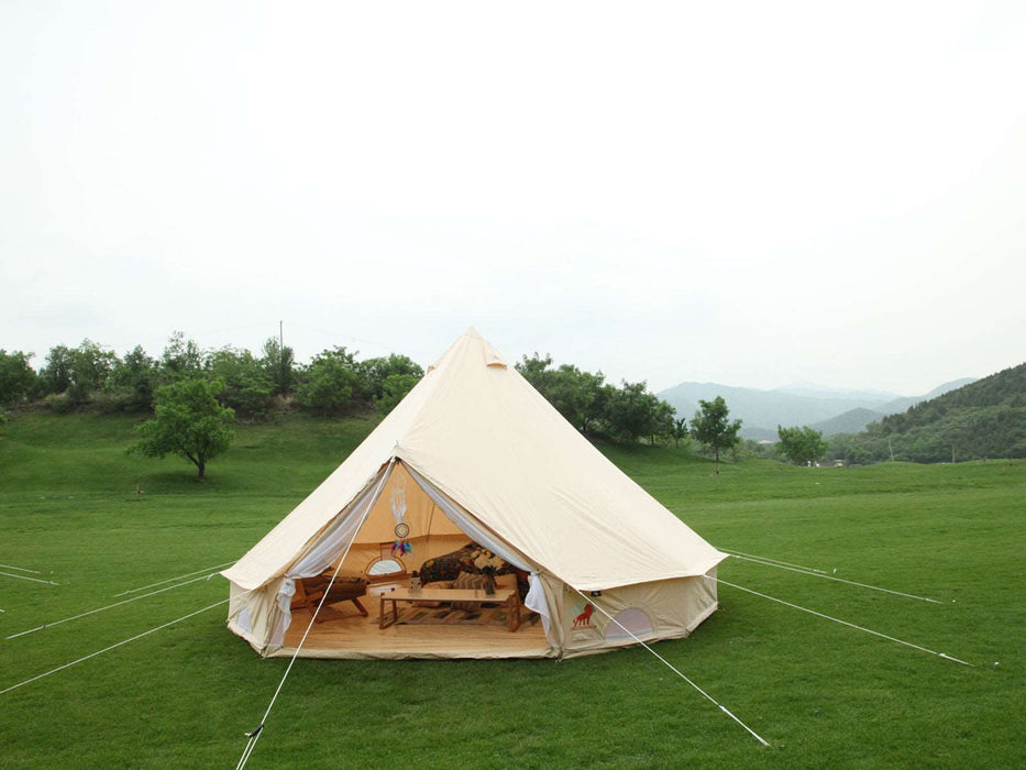 Luna Glamping 4m Canvas Bell Tent