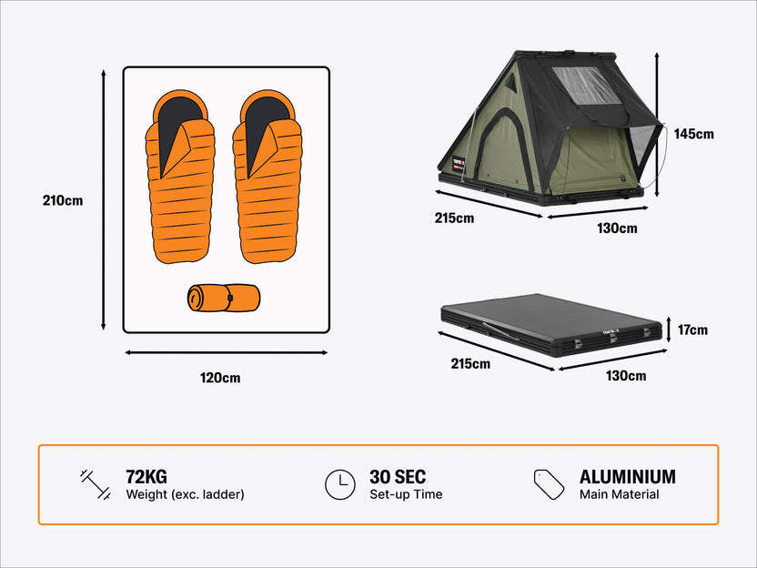 TentBox Cargo 2.0 Roof Top Tent