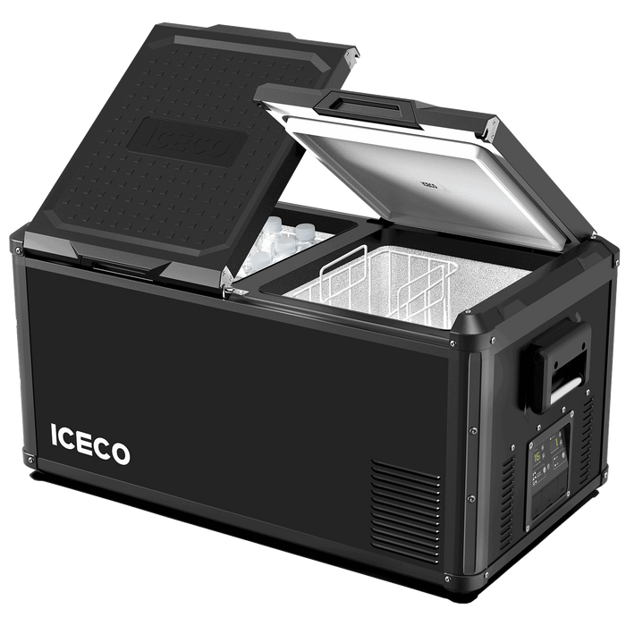 ICECO VL90ProD 95QT Dual Zone RV 12 Colt Fridge Plug in Cooler