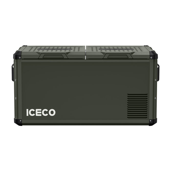 ICECO VL75ProD 79.2QT Olive 12V Heavy Duty Metal Fridge Freezer