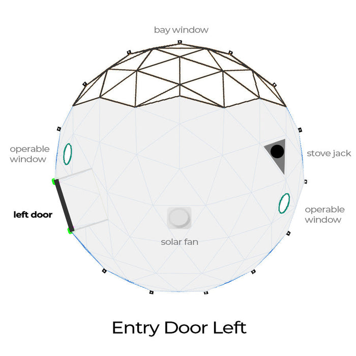 Luna Glamping 8m Stargazer Element Pre-Configured Glamping Dome